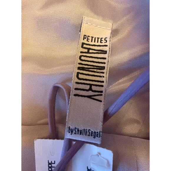 Vintage Y2K Laundry By Shelli Segal 8P Lavender Embroidered Slip Dress Fairy - Picture 3 of 5